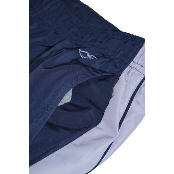 Vintage Reebok Women’s Track Pants Navy Blue with Lavender Stripes Size Large - Picture 4 of 6